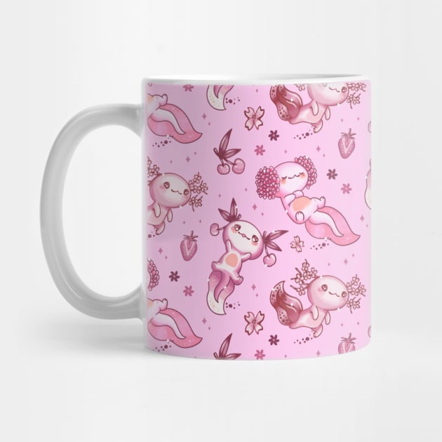 Cute Pink Axolotl by Haygoodies